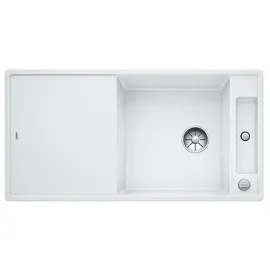 Blanco Axia III XL 6 S-F weiß + Excenterbetätigung + InFino + Holzschneidbrett