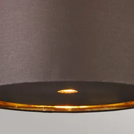 Elsteadlighting Pendelleuchte Balance 1-flammig - Braun/Poliertes Messing mit braunem Schirm - BALANCE-P-BRPB