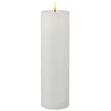 Sirius Sille LED Echtwachskerze 25 cm weiß