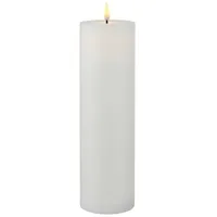 Sirius Sille LED Echtwachskerze 25 cm weiß