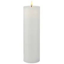 Sirius Sille LED Echtwachskerze 25 cm weiß