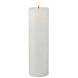 Sirius Sille LED Echtwachskerze 25 cm weiß