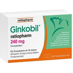 Ginkobil ratiopharm 240mg mit Ginkgo biloba