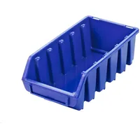 PROREGAL Sichtlagerbox 2L | HxBxT 7,5x11,6x21,2cm | Polypropylen | Blau | Sichtlagerbehälter, Sichtlagerkasten, Sortierbehälter