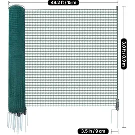 Vevor Begrenzungszaun 15 x 0,9 m Grün
