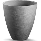 DEUBA Rillen-Blumentopf 40 x 42 cm grau