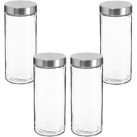 Wellhome Vorratsdosen Set weiß 4 x 2 l