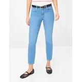 Brax Damen Röhrenjeans Style SHAKIRA S USED REGULAR BLUE, denim blau, Gr. 38