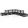 vidaXL 7-tlg. Garten-Lounge-Set Schwarz Massivholz Kiefer