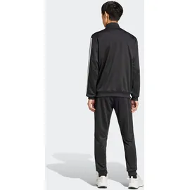 adidas 3-Streifen French Terry Trainingsanzug Schwarz XL