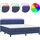 vidaXL Boxspringbett 160 x 200 cm Blau