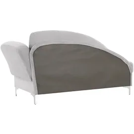 Nehl Liege Greta Mikrofaser 182 x 79 x 86 cm Grau mit Schlaffunktion