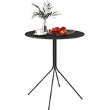 Outsunny Gartentisch Ø 60 x 71 cm Schwarz
