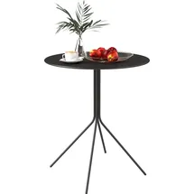 Outsunny Gartentisch Ø 60 x 71 cm Schwarz