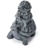 esotec Wasserspeier Schildkröten Trio, Einzelfigur mit Schlauch Polyresin, 100776