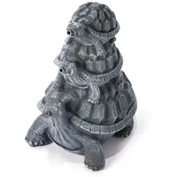 esotec Wasserspeier Schildkröten Trio, Einzelfigur mit Schlauch Polyresin 100776