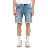 Mustang Chicago Shorts aus Stretch Denim in Hellblau-W29