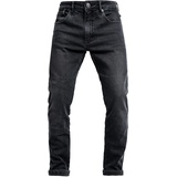 John Doe Pioneer Monolayer XTM Motorrad Jeans Herren mit Protektoren Black 36/30