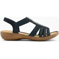 Rieker  Sandale Blau, Damen, Größe: 38, Material: Synthetik - Rieker  Sandale Blau, Damen, Größe: 38, Material: Synthetik - woman - Blau