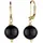 Elli Ohrhänger Onyx Schwarz 925 Sterling Silber vergoldet