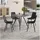 [en.casa] Essgruppe Fitjar 5-teilig Betonoptik/Dunkelgrau