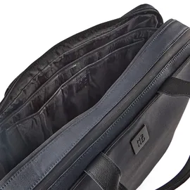 Harbour 2nd City Lights Aktentasche Leder 40.5 cm Laptopfach blau