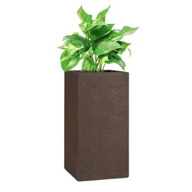 Blumfeldt Solid Grow Rust Pflanzgefäß 40 x 80 x 40 cm Fibreclay rostfarben - Blumfeldt