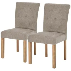Woodford Esszimmerstuhl im 2er Set Messena , braun , Maße (cm): B: 46 H: 97 T: 54.0