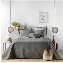 douceur d`interieur Colombine Bettüberwurf 220 x 240 cm Blau/Grau