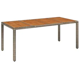 vidaXL Garten-Essgruppe 7-tlg. Grau