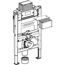 Geberit Duofix Element für Wand-WC, 82cm mit Omega UP-Spülkasten 12 cm, 111003002