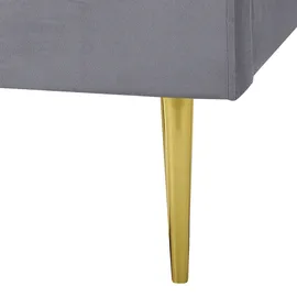 Beliani Flayat 140 x 200 cm Grau/Gold