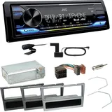 JVC KD-X472DBT DAB+ Bluetooth Einbauset für Opel Vectra C Signum Corsa Combo