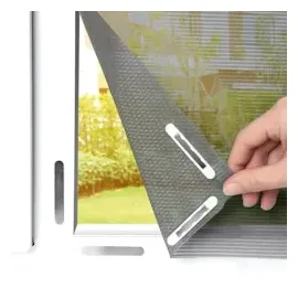 EasyMaxx Moskitonetz Mit Pollenschutz mit Magnetbefestigung fürs Fenster | 150 x 130 cm & [grau]