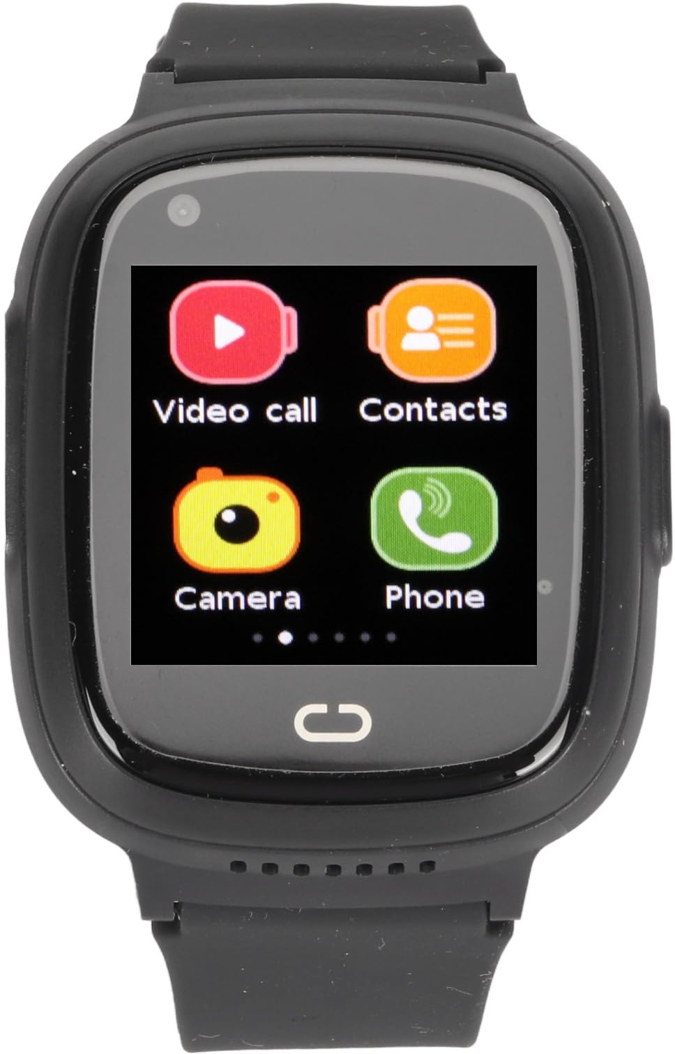 Fockety Kinder-Smartwatch, 4G-WiFi-Smartwatch für Kinder, Positionierung SOS-Notfall Rufen Sie den Video-Chat an Kinder-Touchscreen-Uhr, Touch-Screen Kinder-Handyuhr für (Schwarz)