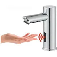 Automatischer Wasserhahn Mit Infrarot-sensor, Induktion, Badarmatur, Wassersparen, Spüle, Batteriebetrieben, Chrom