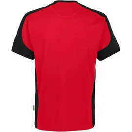 Hakro T-Shirt Contrast MIKRALINAR® ECO - Rot