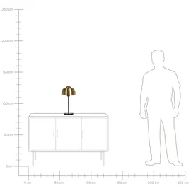 Beliani Senette Gold Schwarz