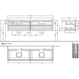Villeroy & Boch Antao K28_1 1600x360x500mm