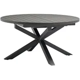 Destiny ARONA Gartentisch Ø 145/199 x 75 cm Anthrazit