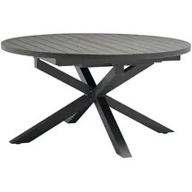 Destiny ARONA Gartentisch Ø 145/199 x 75 cm Anthrazit
