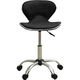 vidaXL Bürostuhl Kunstleder Schwarz