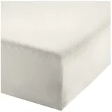 REDBEST Single-Jersey Boxspring-Spannbettlaken Denver in wollweiß | Gr.: 180x200 cm - 200x200 cm