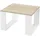 ML-Design Couchtisch Eiche Weiß 65 x 40 x 65 cm