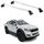 Aurilis OMAC Dachträger Gepäckträger für Ford Ranger 2012-2025 4 türige Alu Silber 2 tlg ABE (2-St), Wasserbeständig,Abnehmbar,Multifunktional,Leichtgewichtig grau|silberfarben