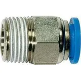 ede - riegler Riegler Gerade Steckverschraubung »Blaue Serie«, R 1/4 a., Schlauch- Ø4