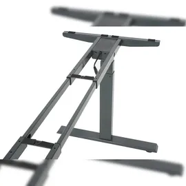 Mendler Gestell HWC-D40, variables Tischgestell für Eck-Schreibtisch, elektrisch höhenverstellbar Memory 45kg - anthrazit-grau