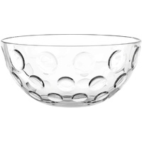 LEONARDO Cucina Optic Glas-Schale, runde Schale aus Glas, spülmaschinengeeignete Salat-Schüssel, Ø 295 mm, 066338