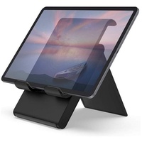 Diida Tablet Ständer,ipad-halter,handy-ständer,Klappbarer,Schwarz/Silbergrau Tablet-Halterung schwarz