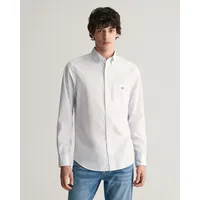GANT Langarmhemd »REG POPLIN Banker Stripe blau Regular Fit